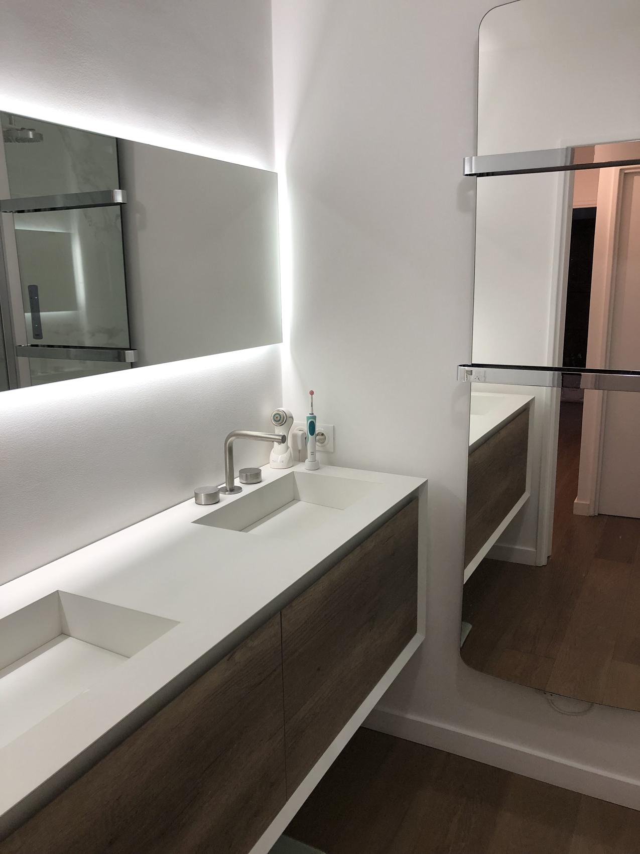 Salle d'eau rénovée