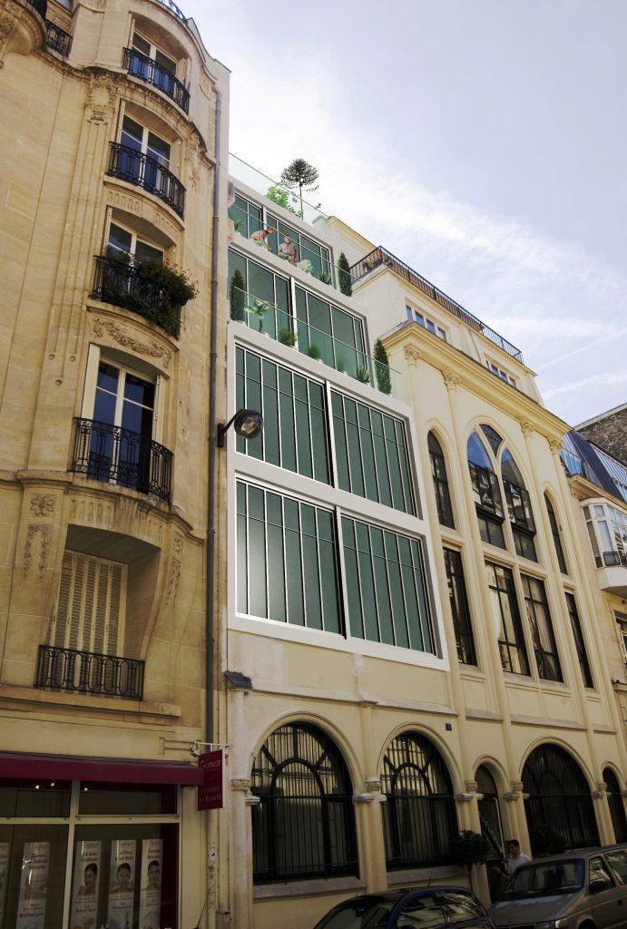 Projet de surélévation à Paris 16éme, rue Decamps Natalia Avdeeva