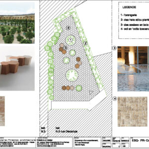 Projet d'aménagement de la cour intérieure